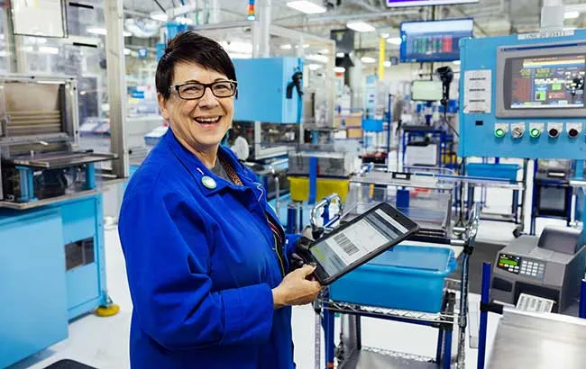 Employee at the factory