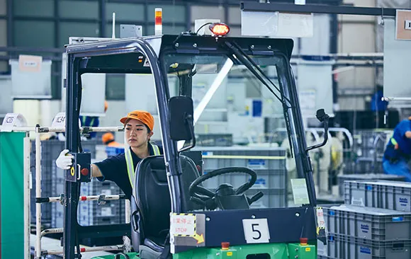 Employee working